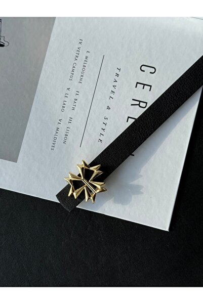 TABA BUTİK Curea de damă cu cataramă aurie