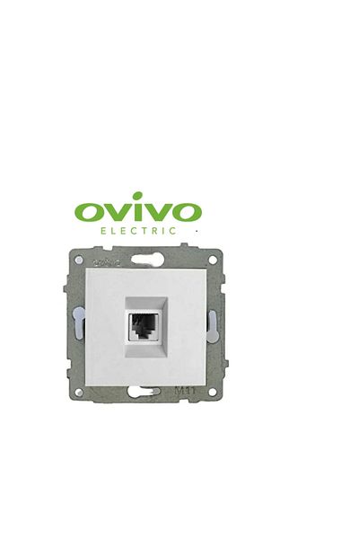 LiderGlobal White telephone pirizi numeris frameless grano - compatible frame for socket and switch