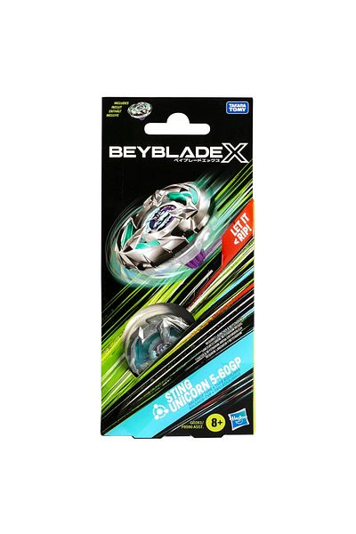Hasbro BEYBLADE X LET IT RIP SPIRAL STING UNICORN 5-60GP