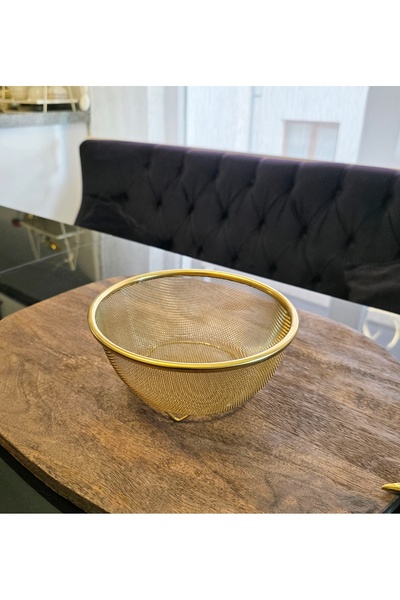 LOVYCO Gold Steel Basket Strainer 14 cm