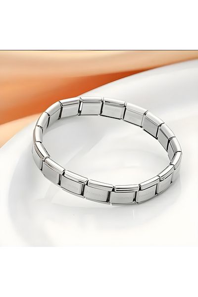 Jadem Gold Stainless Steel Italian Charm Bracelet