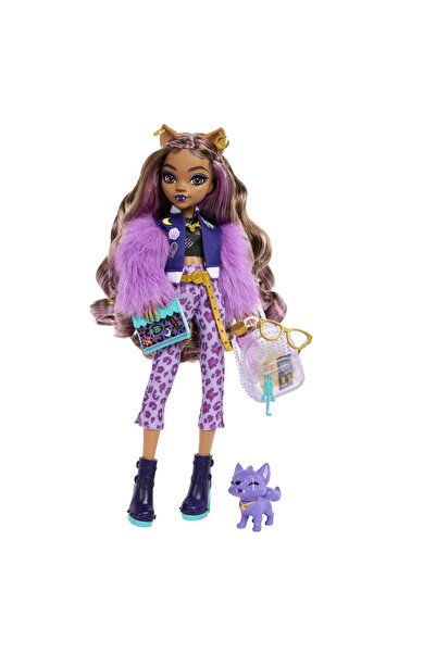 MONSTER HIGH PAPUSA CLAWDEEN WOLF SI CATELUL CRESCENT