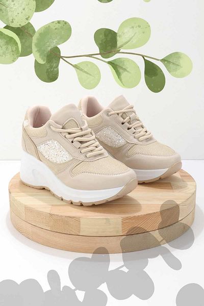 Bambi Beige Women's Sneaker K01703102909