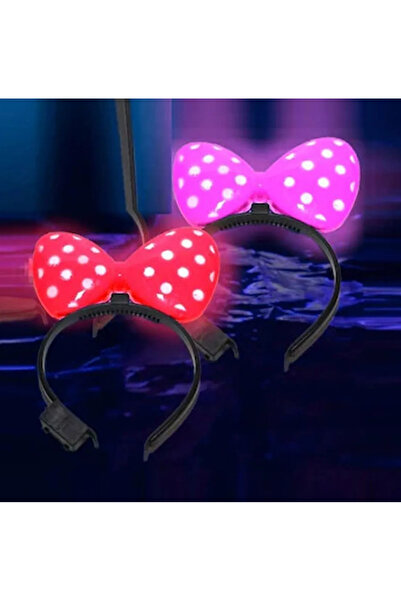 Işık kasabası MİNNİE MOUS Fiyonklu Işıklı Taç