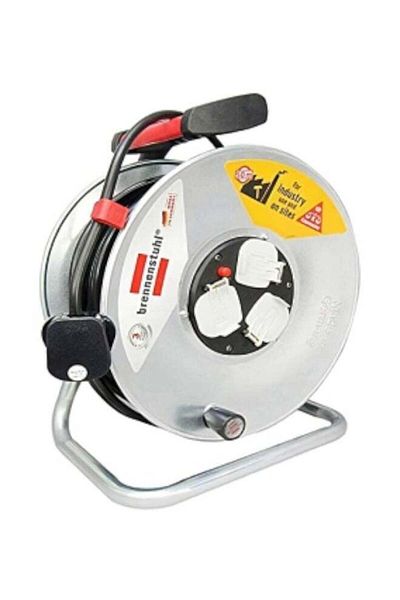 Brennenstuhl Cable Reel 3 Socket Grey 50meter