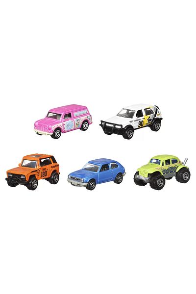 Matchbox SET OF 5 METAL CARS MBX RETRO 1:64 SCALE
