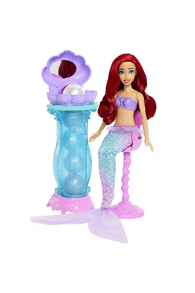 DISNEY PRENSES DISNEY PRINCESS ARIEL DOLL AND MAKEUP TABLE WITH SURPRISE