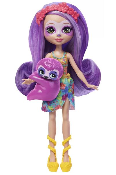 Enchantimals SABINDRA SLOTH AND HANG DOLLS AND ANIMALS