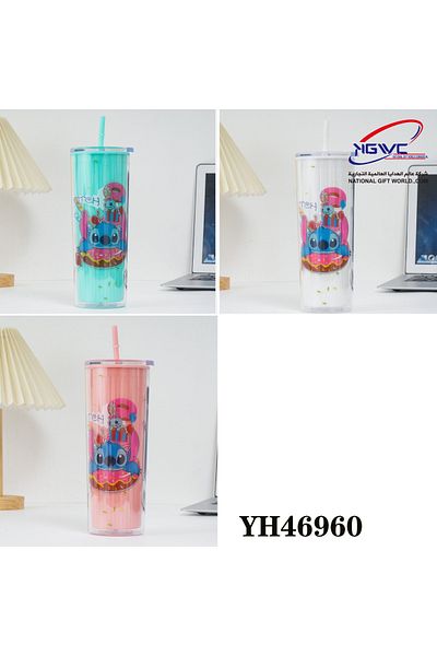 KAZUKO Stitch Cup with Lid and Straw
