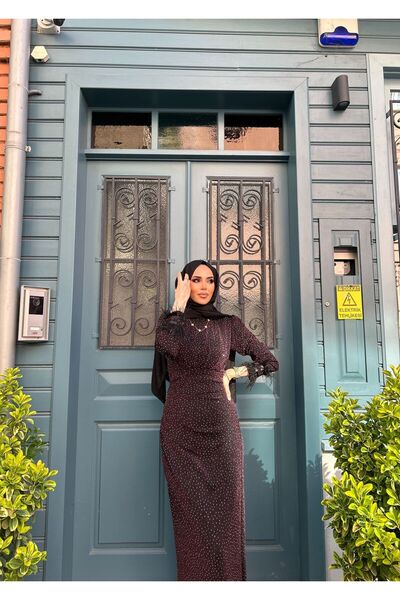 ZÜBİŞ BUTİK BENEKLİ TALYA TESETTÜR ABİYE