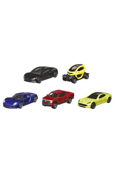 Matchbox SET OF 5 METAL CARS MBX ELECTRIC DRIVERS 1:64 SCALE
