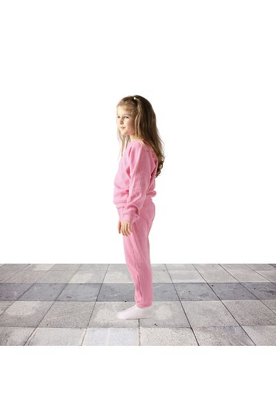 Fox Moda Cotton Girl's Bottom Top Set Swaetsihrt