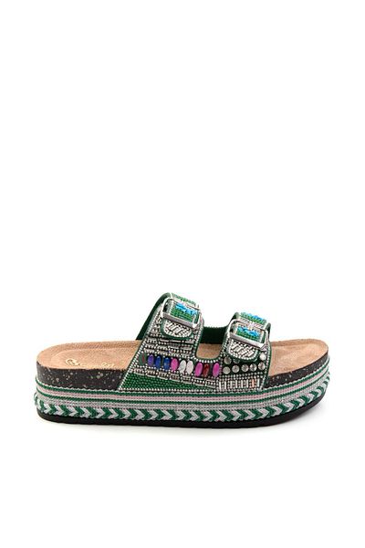 Bambi Green Women's Slippers K04824708087