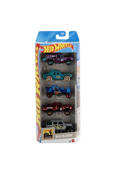 HOT WHEELS SET OF 5 HOT WHEELS BAJA BLAZERS CARS