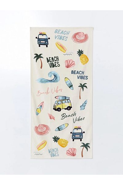 LC Waikiki LCW ACCESSORIES Μικτή στάμπα γυναικεία πετσέτα παραλίας 70x150 cm