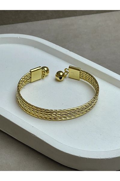 Multi JEWEL steel handcuff bracelet