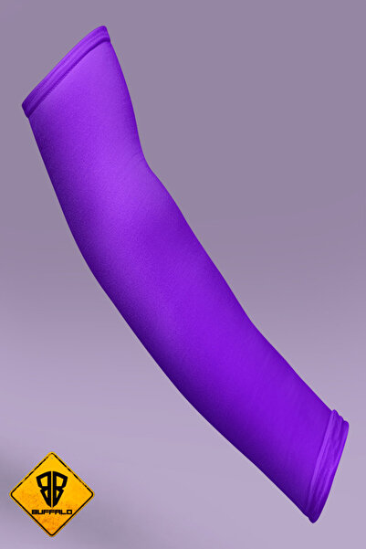 Buffalo Motorcycle Bike Oversleeve Right Left Arm Socks Purple