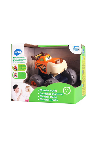 Jucarii Bebe MASINUTA BEBE MONSTER TRUCK LEOPARDUL INFURIAT