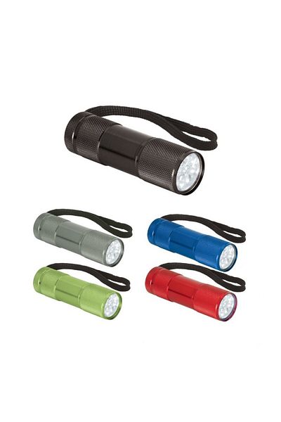 dalimag Lanterna din aluminiu cu 9 LED-uri si maner