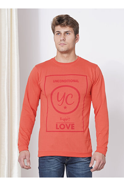 LAUREN SMITH Men’s Looper Print Full Sleeve T-Shirt Casual Round Neck Cotton ...