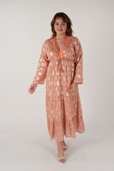 NAVAJO Maxi Dress – 100% Cotton – Plus Size