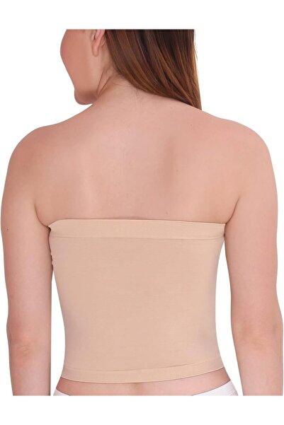 Glamroot Women's Seamless Strapless Crop Top Tube Top Inner Camisole, Free Size