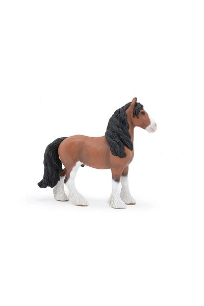 As PAPO CLYDESDALE HORSE FIGURINE