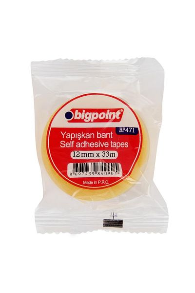 Bigpoint Stationery Tape 12 mm X 33 m Box of 12