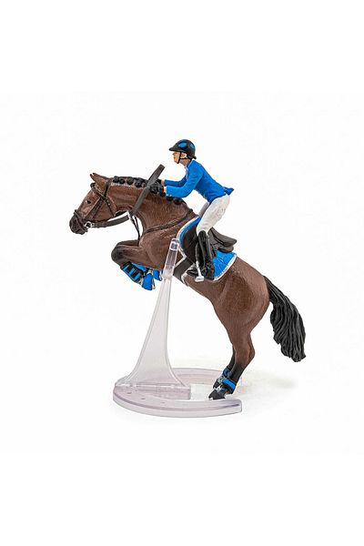 As PAPO FIGURINE JUMPING HORSE WITH JOKER