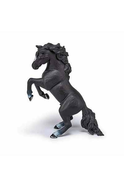 As PAPO GRAY BLACK HORSE FIGURINE
