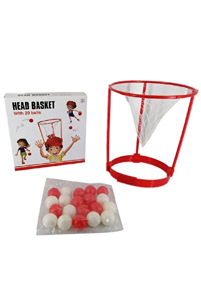 Other لعبة سلة تثبت على الراس مع 20 كرة من البلاستيك