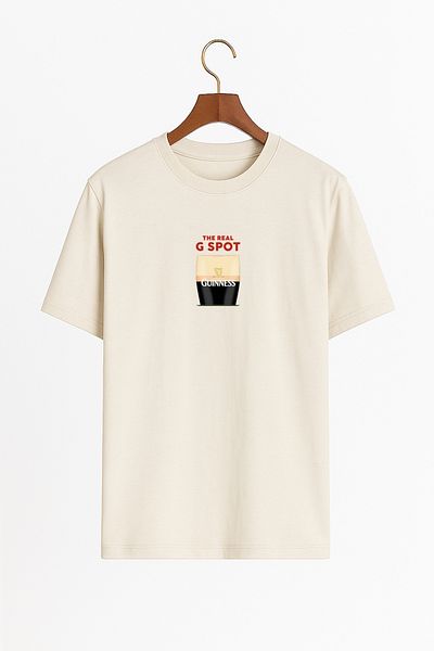 Elvellon Μπλουζάκι με υπερμεγέθη σχήμα, Unisex, Real G Spot Guiness Beer Beer Design