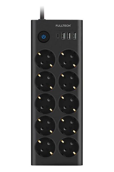 Miracle Omni Ftr14 Type-C Input Current Protected 10 Socket, 3 USB