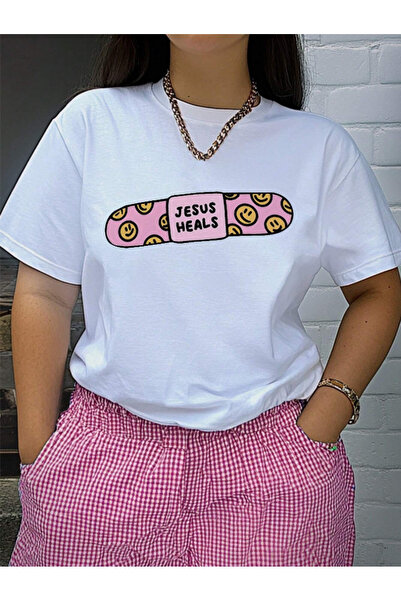 COHERENT Unisex ανδρικό/γυναικείο HEALS Ειδικό εμπριμέ μπλουζάκι από βαμβάκι ...