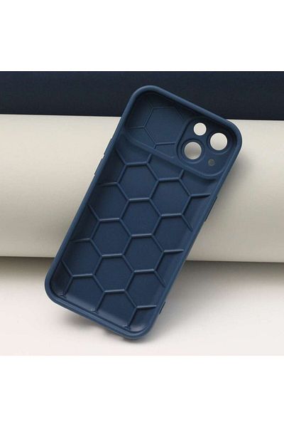 OEM Carcasă tip fagure pentru iPhone 11 cu protecție pentru cameră, albastru închis
