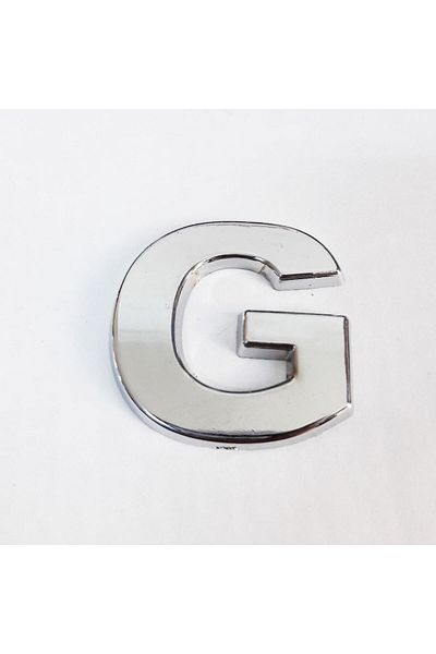 NEZADE STORE Cemax Letter g 3.75 cm with Chrome Adhesive