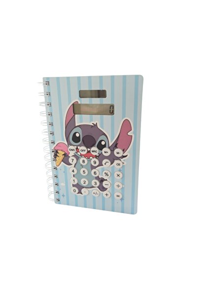 layfhex Sevimli Sert Kapaklı Solar Hesap Makineli Tatlı Not Defteri Mavi