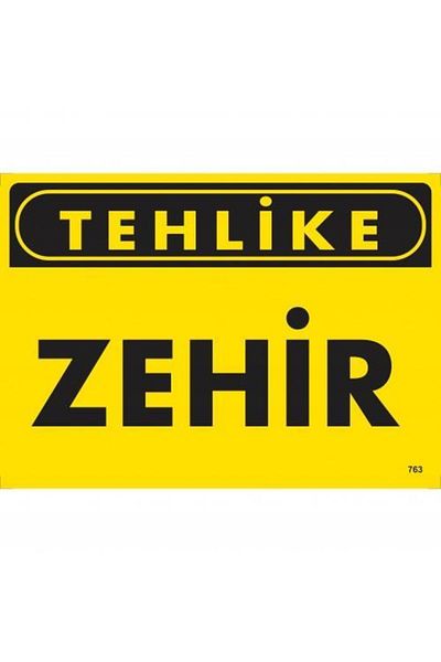 NEZADE STORE Danger Poison Warning Sign 25x35 CODE:763