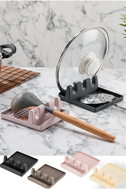 UFİX 2 bucăți 4 compartimente de blat de blat linguriță suport pentru capac p...