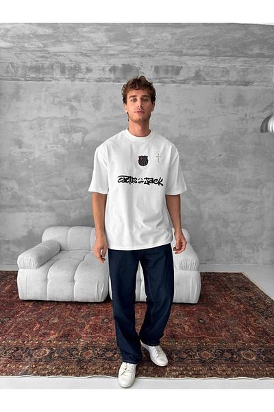 SENTİNEL WEAR Barça Embroidered T-Shirt (Travis Scott Special Design)