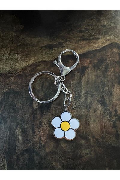 LAİKA Charm Attachable Steel Daisy Keychain
