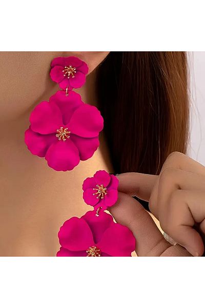 Fashionjewelery Dangle Flower Earrings