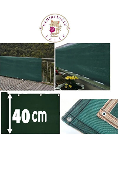 Demircioğlu İplik %95 Koyu Yeşil Gölgelik File Balkon-Çit-Yükseklik(Cm) Seçiniz- Genişlik(Mt) Sepete ekleme miktarı