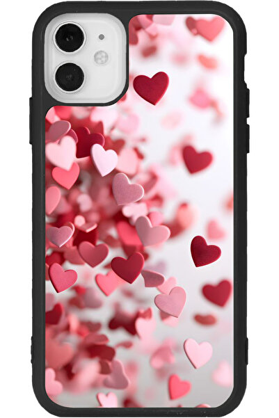 Aksel Kılıf متوافق مع هاتف آيفون 12 ميني، مطبوع، لون أسود مطفي، سيليكون ناعم،...