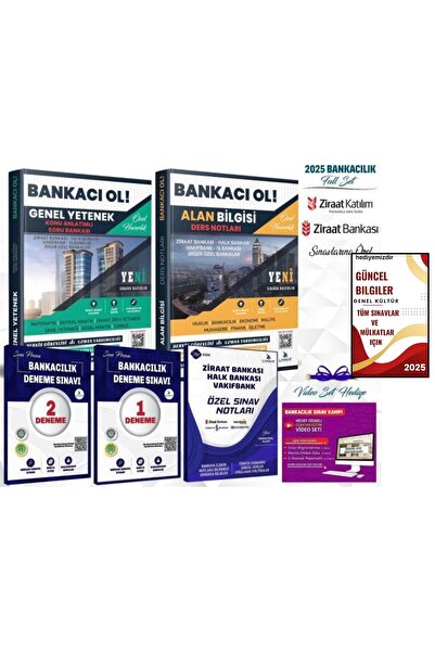 Liyakat Yayınları 2025-BANKACILIK SINAV SETİ-ALAN BİLGİSİ+ÇÖZÜMLÜ DENEME+BANK...