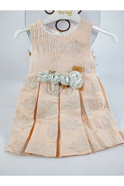 GAMZEAKKUŞ Rose Detailed Evening Dress Children's Dress