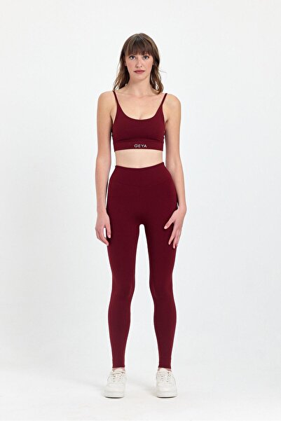GEYA Bordo Tayt - Yüksek bel & Esnek