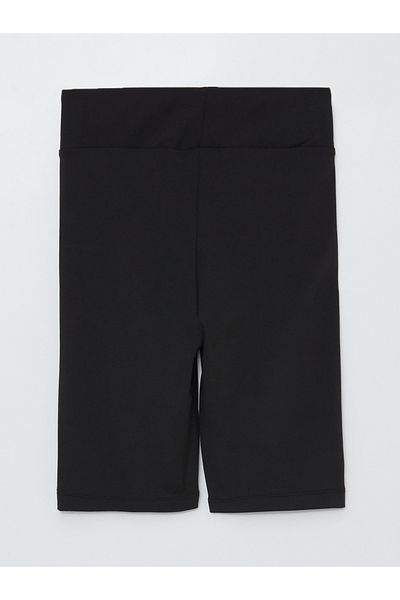 LC Waikiki Women's Elastic Waist Straight Shorts Leggings