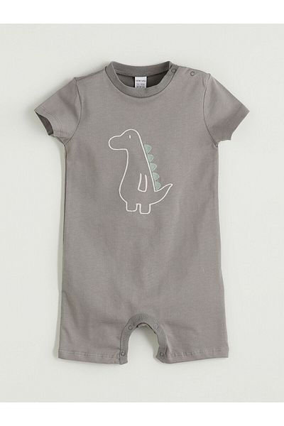 LC Waikiki Crew Neck Baby Boy Combed Cotton Jumpsuit