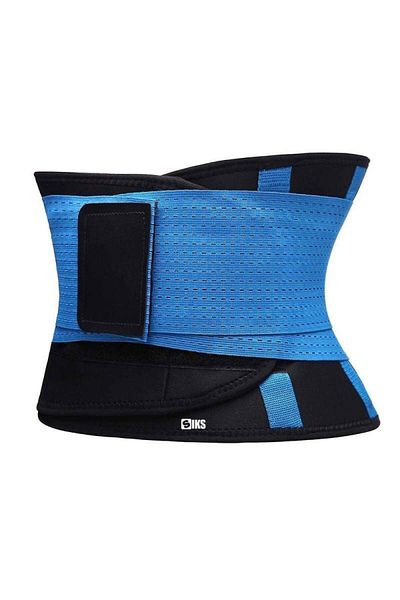 SIKS ® centură modelatoare pentru tonifiere, neopren, mărimea XXL, negru-albastru
